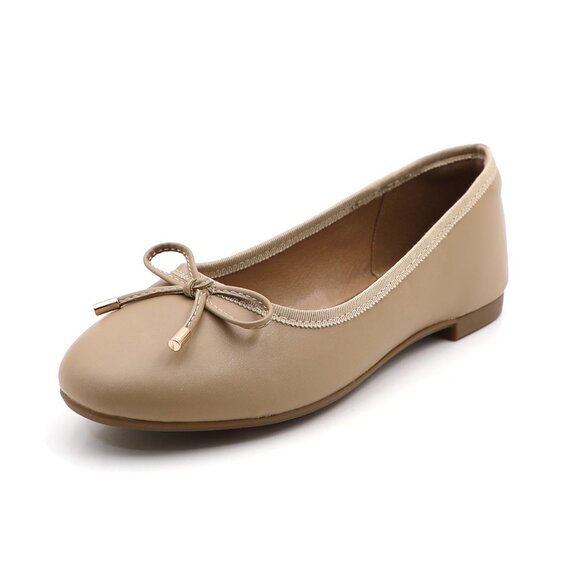 Women's Cushioned Insole Classic Bow Tie Ballerina Flat - Picture 6 of 10